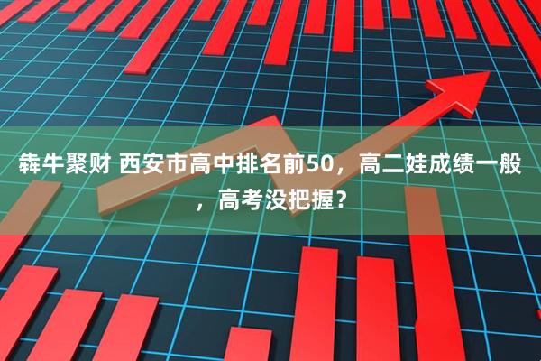 犇牛聚财 西安市高中排名前50，高二娃成绩一般，高考没把握？