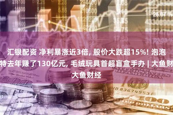 汇银配资 净利暴涨近3倍, 股价大跌超15%! 泡泡玛特去年赚了130亿元, 毛绒玩具首超盲盒手办 | 大鱼财经
