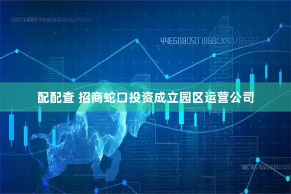 配配查 招商蛇口投资成立园区运营公司