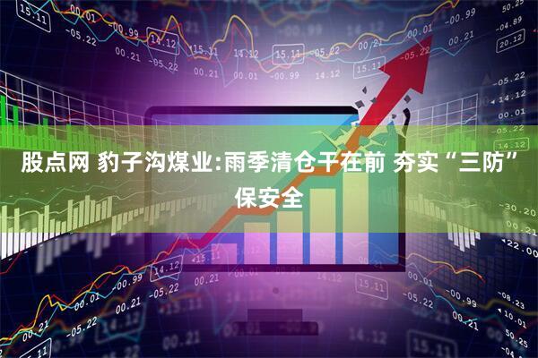 股点网 豹子沟煤业:雨季清仓干在前 夯实“三防”保安全