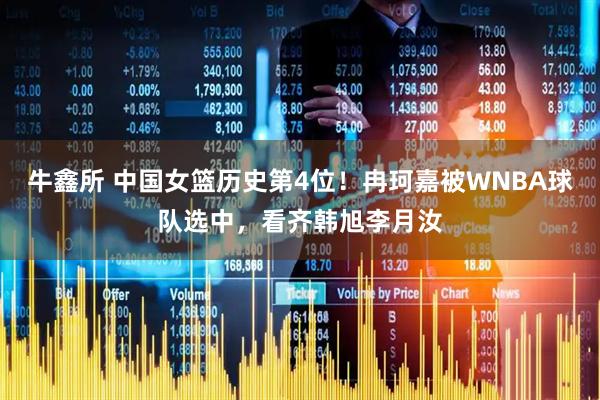 牛鑫所 中国女篮历史第4位!冉珂嘉被WNBA球队选中,看齐韩旭李月汝