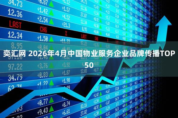 奕汇网 2026年4月中国物业服务企业品牌传播TOP50