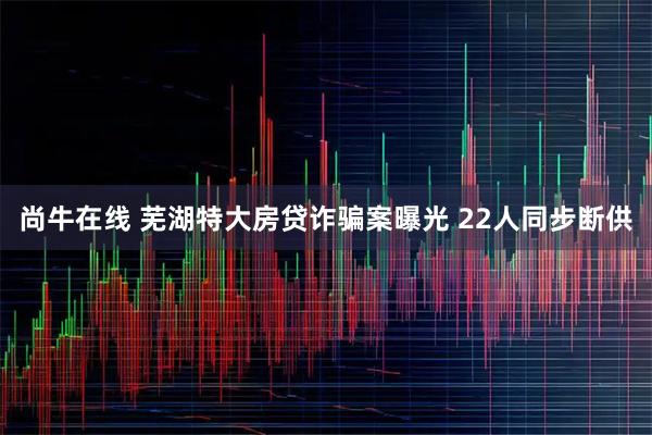 尚牛在线 芜湖特大房贷诈骗案曝光 22人同步断供