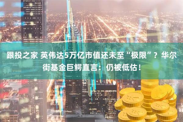 跟投之家 英伟达5万亿市值还未至“极限”？华尔街基金巨鳄直言：仍被低估！